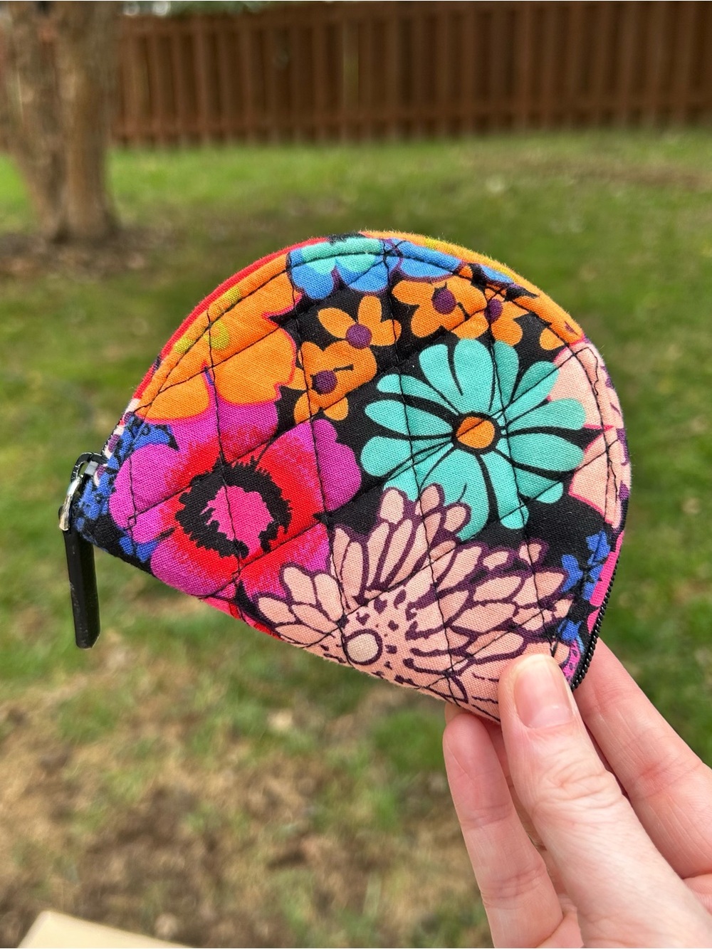 Vera Bradley Floral Quilted Coin Pouch - Multi Color